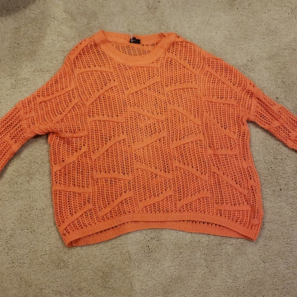 Sparkle and Fade Orange Cream Sweater